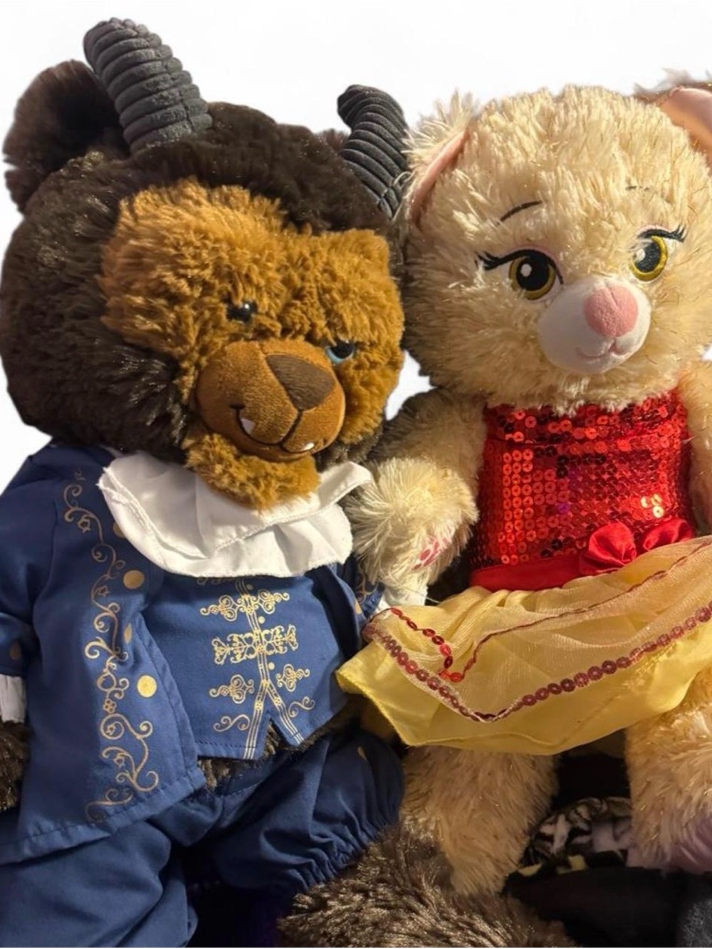 Beauty and the beast build a bear set